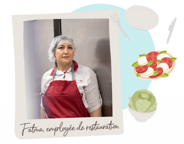 Fatma, employée de restauration